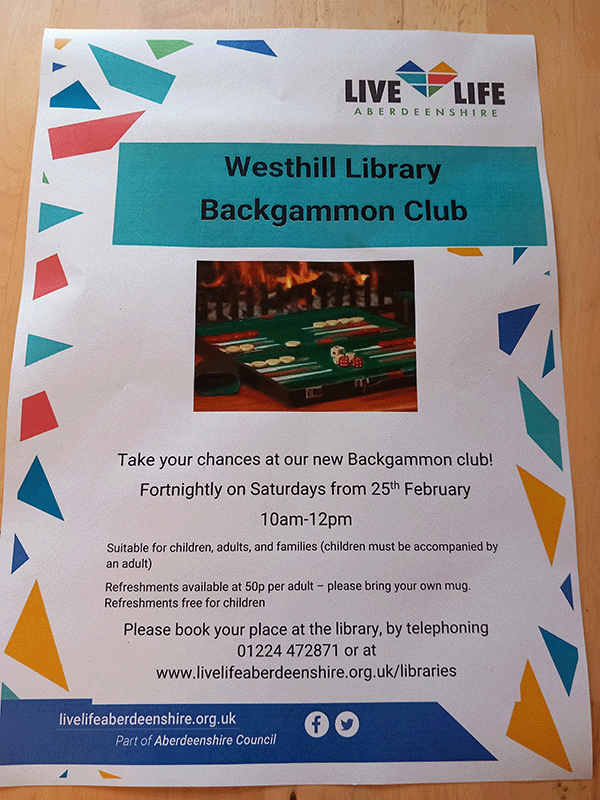 Westhill Library poster